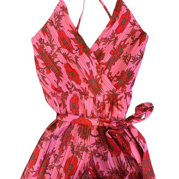 Beyond Words Jumpsuit Women’s Size Medium Red And Pink - Picture 1 of 11